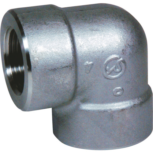 高圧用90°ｴﾙﾎﾞ 90E 20A ｽﾃﾝﾚｽ SUS304 ねじ込み 1個画像