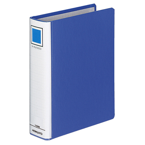 Kﾌｧｲﾙ 片開き A5ﾀﾃ 400枚収容 40mmとじ 背幅55mm 青 1冊画像