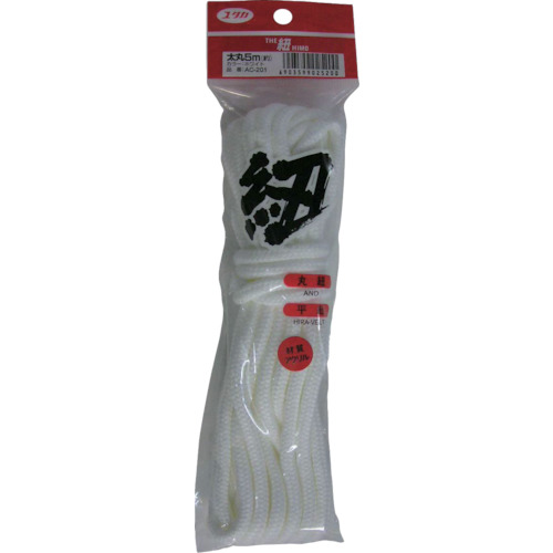 紐 ｻﾞ･紐 太丸紐 5m ﾎﾜｲﾄ 1個画像