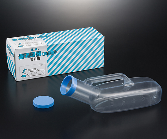 SA ブラシなし塩ビ透明尿器 男性用画像