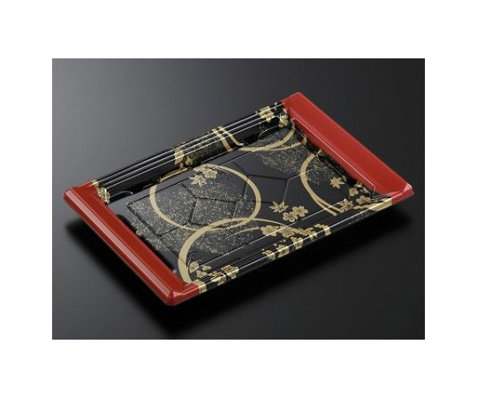 刺身・鮮魚容器 CF宴角30-20 花泉R-BK 身 300枚画像