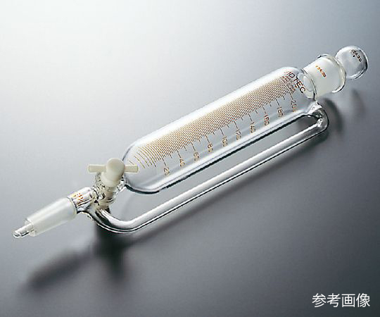 平衡形分液ロート（テフロン（R）コック・目盛付）　50mL　普通摺合画像