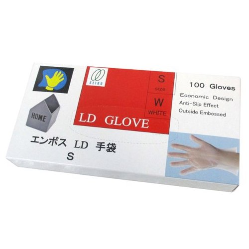 ポリ手袋 LD手袋(半透明)Sサイズ 静光産業画像