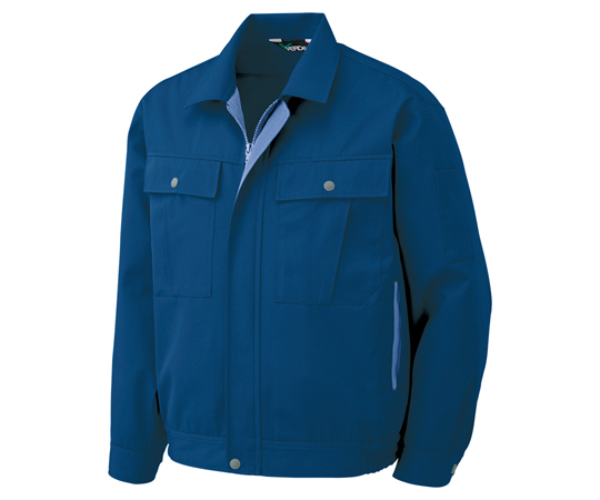 秋冬作業服　男女ペア　ブルゾン　ネイビー　L画像