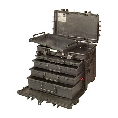 ﾊﾞｰｺ 4段式ﾘｼﾞｯﾄｷｬｽﾀｰｹｰｽ 1個