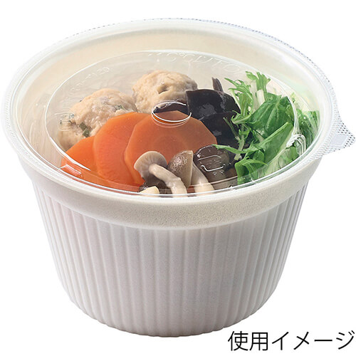 エフピコ 食品容器 MFPドリスカップ 129-540 本体 白 30枚画像