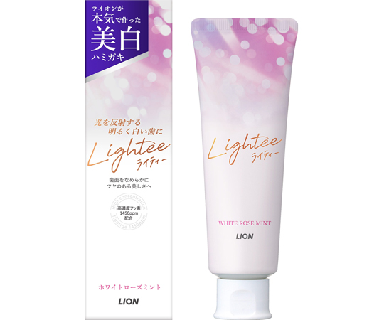 Lighteeハミガキ ホワイトローズミント 100g画像