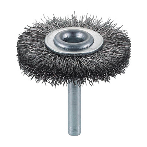 軸付ﾎｲｰﾙﾌﾞﾗｼ(軸径6mm)(ｽﾃﾝﾚｽ) 線径0.3mm 外径50mm 1個画像