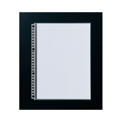 クリヤーブックルポ用リフィルＢ５縦２６穴藍５０枚画像