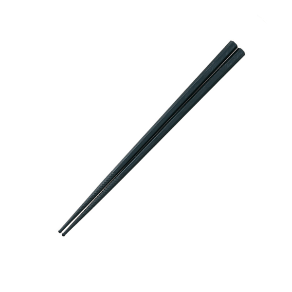 洋食卓上用品 ダブルエンボス 食事箸 23cm 黒 PM-324 トーダイ画像