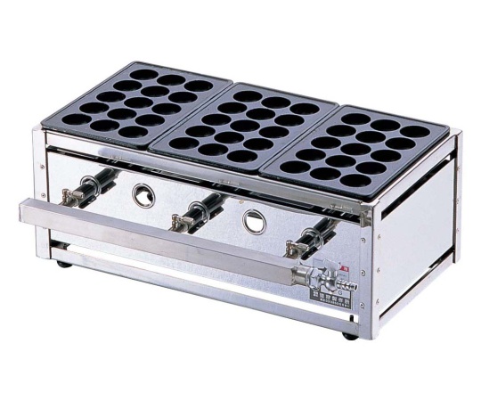関東式たこ焼器(15穴) ET-153 都市ガス