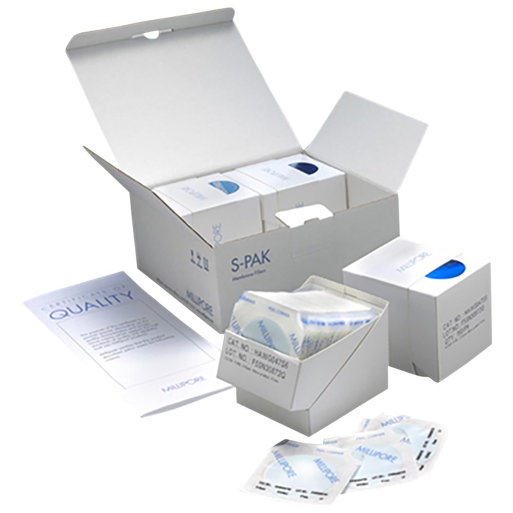 滅菌済フィルター　S-Pak（TM）　メンブレン白色黒格子　0.22μm　150枚×4組入画像