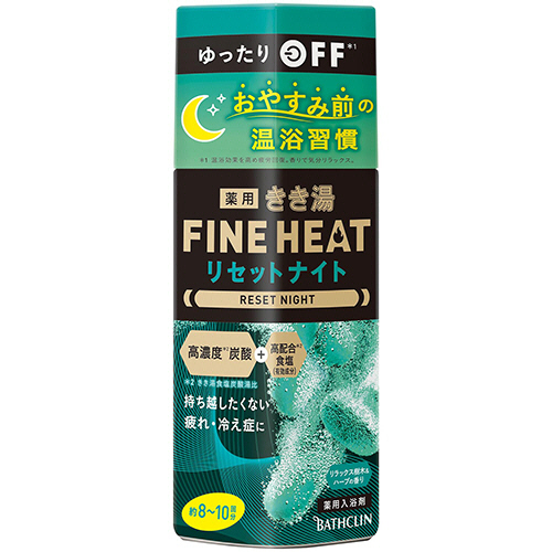 きき湯 ﾌｧｲﾝﾋｰﾄ ﾘｾｯﾄﾅｲﾄ 本体 400g 1本画像