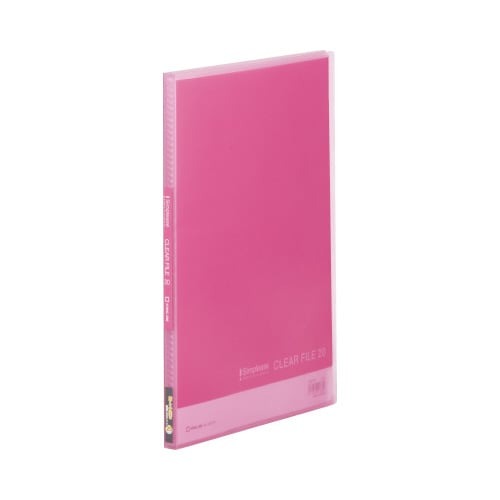 シンプリーズクリアーＦ　Ａ４縦２０Ｐ　透明桃１０冊画像