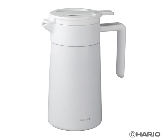 セラミックコーティング 真空二重保温ポット 600mL ホワイト