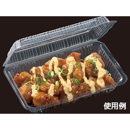 フードパック FPフード大深(16) エフピコ 透明なパッケージに収められた食品の盛り付けが見える状態