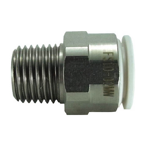 ﾀｯﾁｺﾈｸﾀｰﾌｧｲﾌﾞ ﾒｲﾙｺﾈｸﾀｰ(ﾎﾜｲﾄﾎﾞﾃﾞｨｰ)10mm･R1/4 1個画像