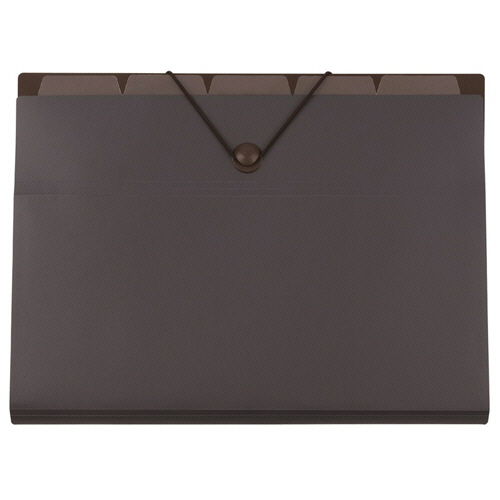 ﾊﾞｯｸﾞｲﾝﾌｧｲﾙ A4 6ﾎﾟｹｯﾄ ﾀﾞｰｸｸﾞﾚｰ 1冊画像