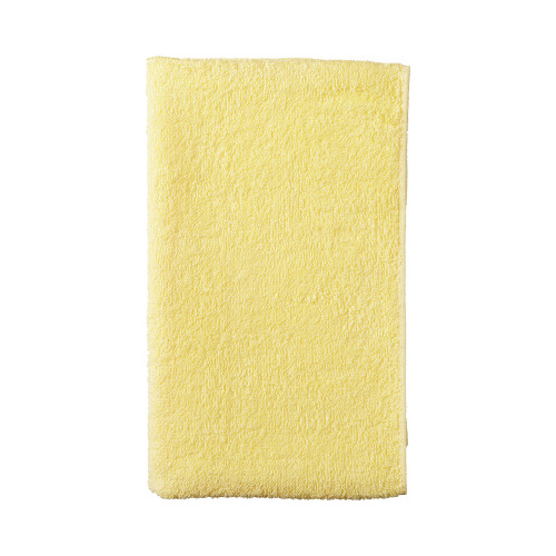 カラーフェイスタオル　イエロー　５枚入×５