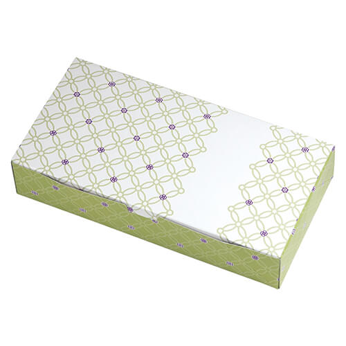 ルミアサービス箱８個　七宝　つなぎ　もえぎ色画像