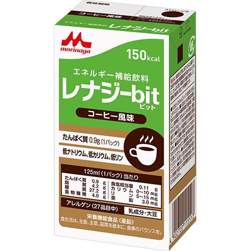 ﾚﾅｼﾞｰbit ｺｰﾋｰ風味 150kcal 125ml 1ｾｯﾄ(24本)画像