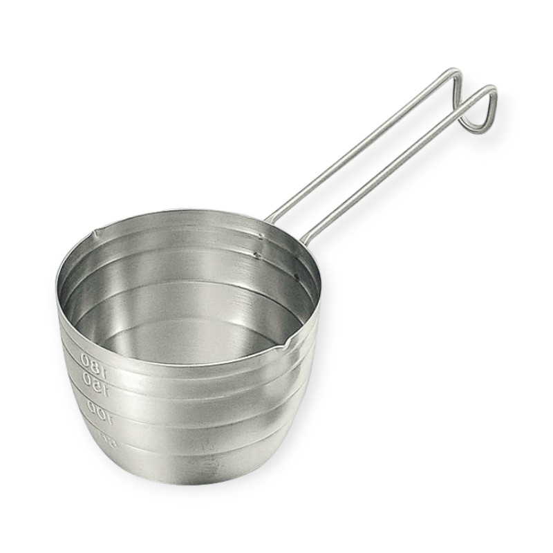 調理用品　18-8IKD抗菌　湯煎計量カップ　200cc画像
