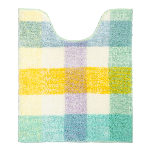トイレマット パレット 約70×58cm ロングトイレマット グリーン画像
