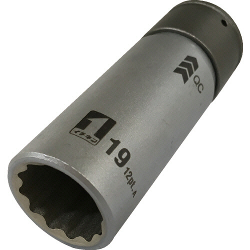 QCソケット　シングル　対辺19mm　12角　IM-4W19-12K　1個画像