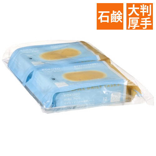 ヒビフル　流せるトイレのお掃除シート　大判厚手　せっけん　1パック(24枚:12枚×2個)画像