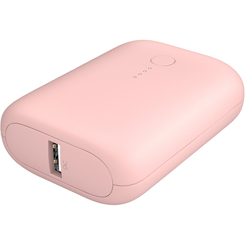 MOTTERU 軽量ﾓﾊﾞｲﾙﾊﾞｯﾃﾘｰ 10000mAh ｼｪﾙﾋﾟﾝｸ 1個画像