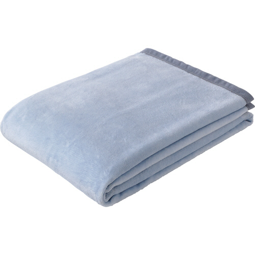 抗ｳｲﾙｽ加工｢ﾌﾙﾃｸﾄ｣ ｺｯﾄﾝﾌﾞﾗﾝｹｯﾄ 140×200cm ﾌﾞﾙｰ 1枚