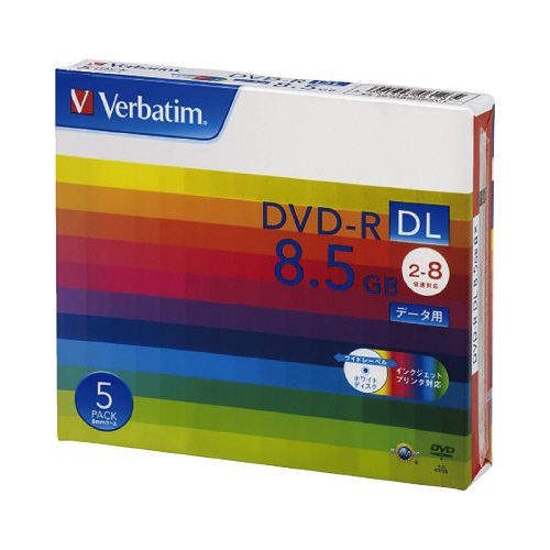 ＤＶＤ－Ｒデータ用（２層）８倍速　ＩＪ対応　５枚Ｐ画像