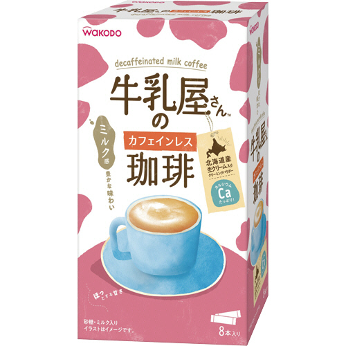 WAKODO 牛乳屋さんのｶﾌｪｲﾝﾚｽ珈琲 ｽﾃｨｯｸ 1ｾｯﾄ(24本:8本×3箱)画像