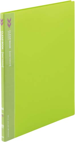 クリヤーブック＜Ｋ２＞サイドスロー　２０Ｐ黄緑×５画像