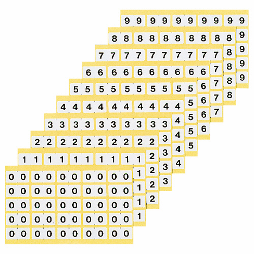 ﾅﾝﾊﾞｰﾗﾍﾞﾙL 数字6 1ﾊﾟｯｸ(250片:25片×10ｼｰﾄ)画像