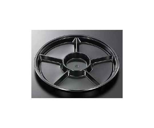 オードブル容器 HSPD 丸35-6 BK 身 160枚画像