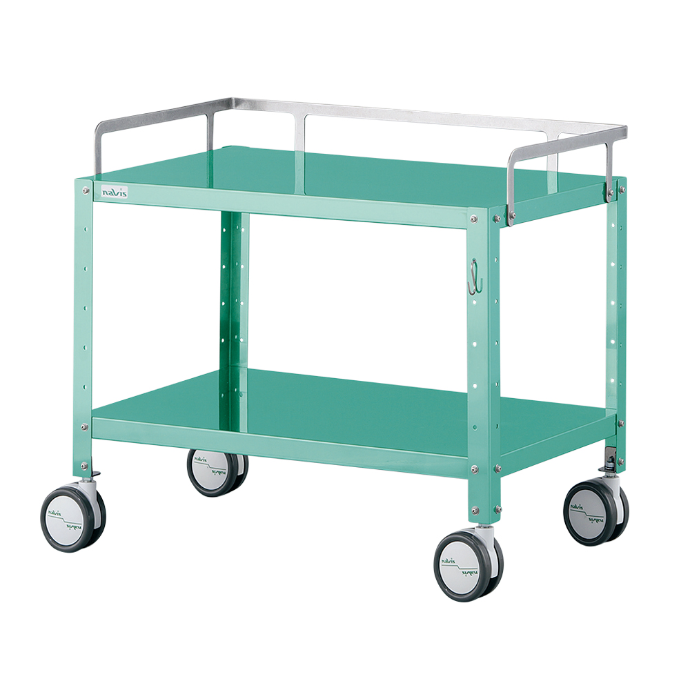 ミニカラフルステンワゴン（フック付き・低床タイプ）　レギュラー　グリーン画像