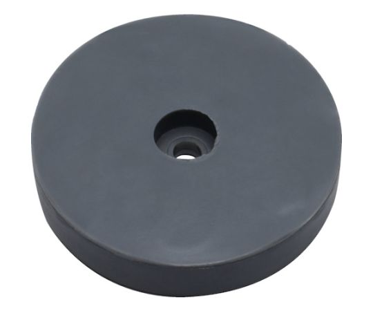 サビないマグネット　エラストマー　NCE-45R　強力マグネット　ネオジム磁石　M4 強力なマグネットが包装されている状態で、クリアなエラストマー素材が透けて見える