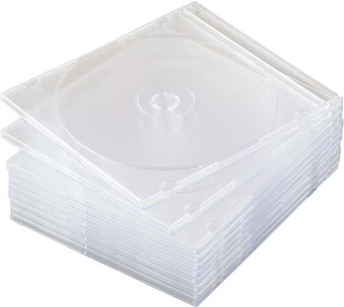 ＣＤ／ＤＶＤケース　５ｍｍ　ＰＳ製　１０枚入