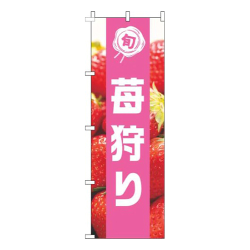 苺狩り写真ピンク帯画像