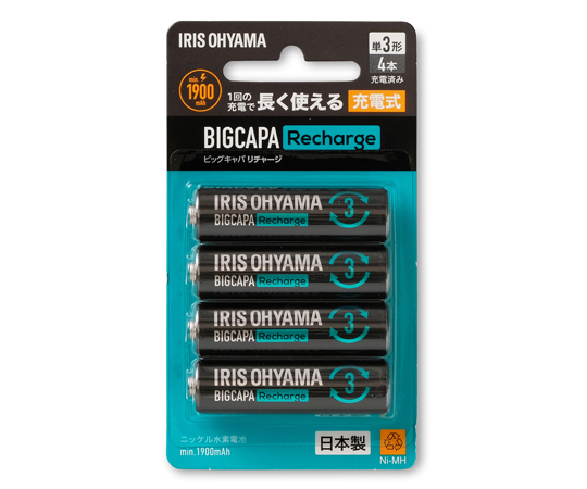 ビックキャパ リチャージ 単3形ニッケル水素電池 4本パック画像