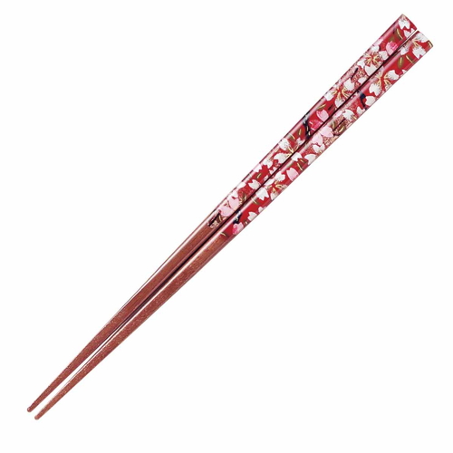 箸 21cm アクリア 野桜 食洗機対応 赤画像