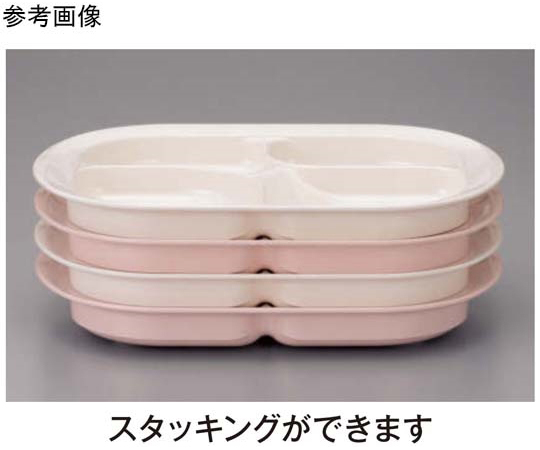 ランチプレート グリーンピコット 30個入 パッケージが平置きで、側面に製品デザインが見える状態