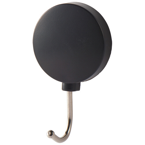 ｶﾗｰﾏｸﾞﾈｯﾄﾌｯｸ ｽｲﾝｸﾞ 耐荷重約1kg 黒 1個画像