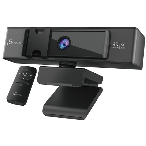 4Kﾘﾓｺﾝ付き5倍ｽﾞｰﾑWebｶﾒﾗ ﾌﾞﾗｯｸ 1台