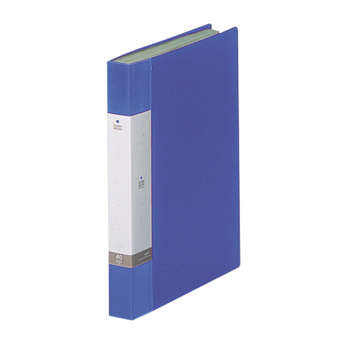 ﾘｸｴｽﾄ ｸﾘﾔｰﾌﾞｯｸ A4ﾀﾃ 40ﾎﾟｹｯﾄ 背幅32mm 青 1ｾｯﾄ(10冊)画像