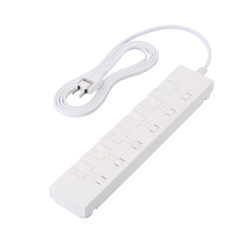 電源タップ　２ｍ　２Ｐ　６個口　簡単抜差　ホワイト画像