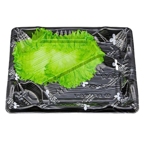 シーピー化成 弁当容器 BF恵味8-1 黒板目LB 本体(N)画像