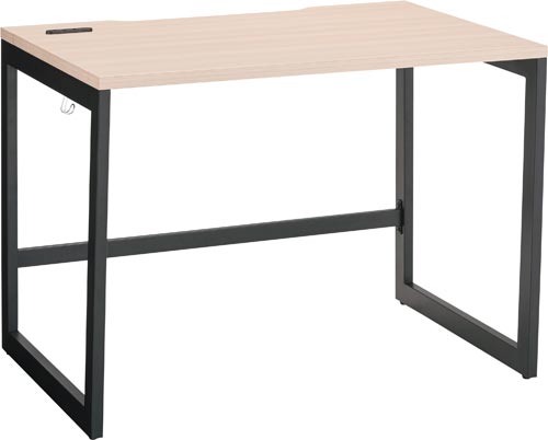 リスムデスクＤ７００Ｗ１０００　黒脚　ナチュラル