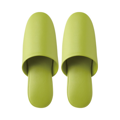 抗菌多機能ビニールスリッパ　前とじ　グリーン４０足画像